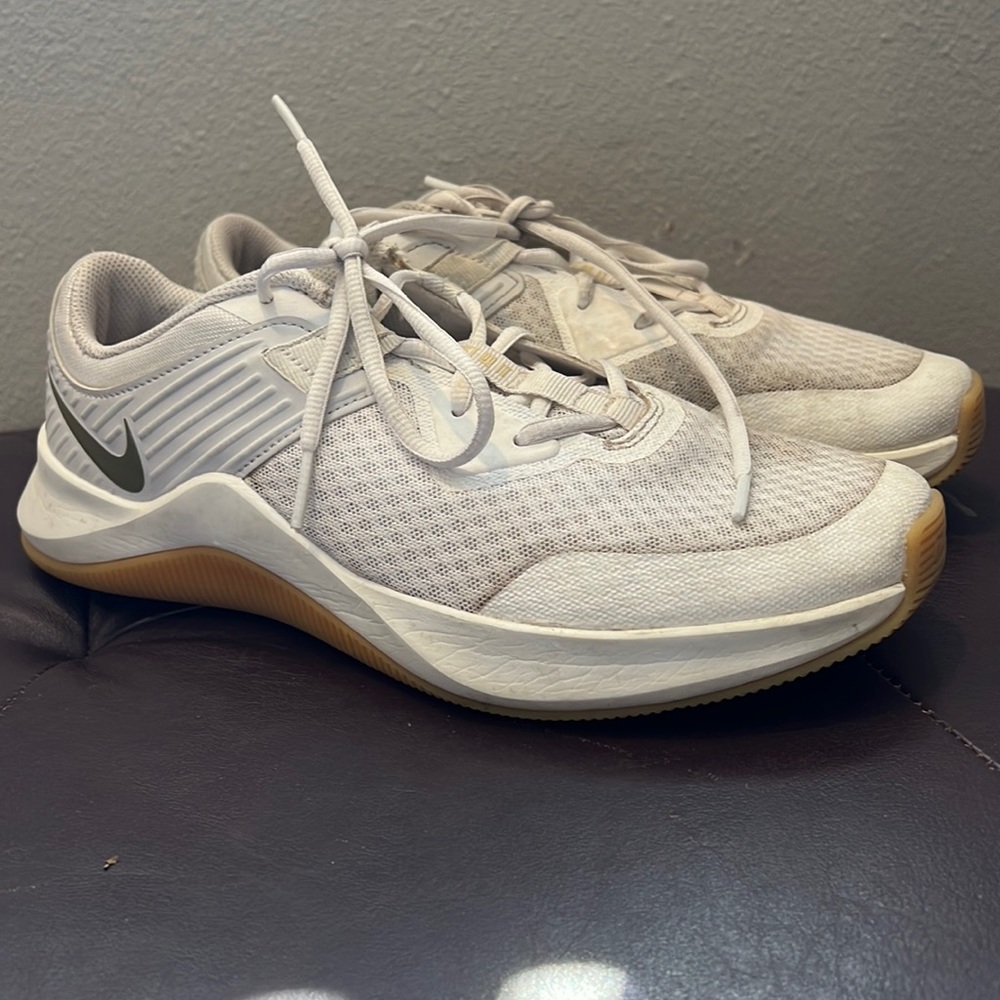 Nike White and Brown Sneakers